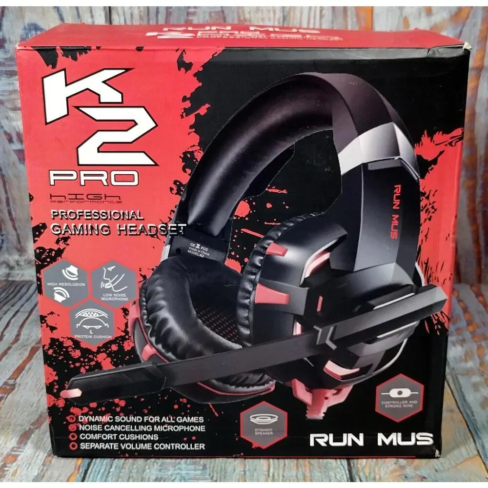 RUN MUS K2 Pro‎ Professional Gaming Headset